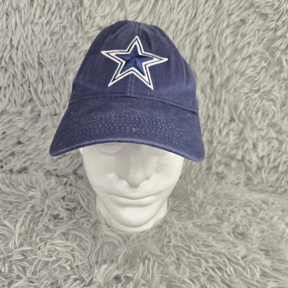 NFL Dallas Cowboys‎ Hat Mens OSFA Navy Blue Embroidered Star Cotton Cap X012Z